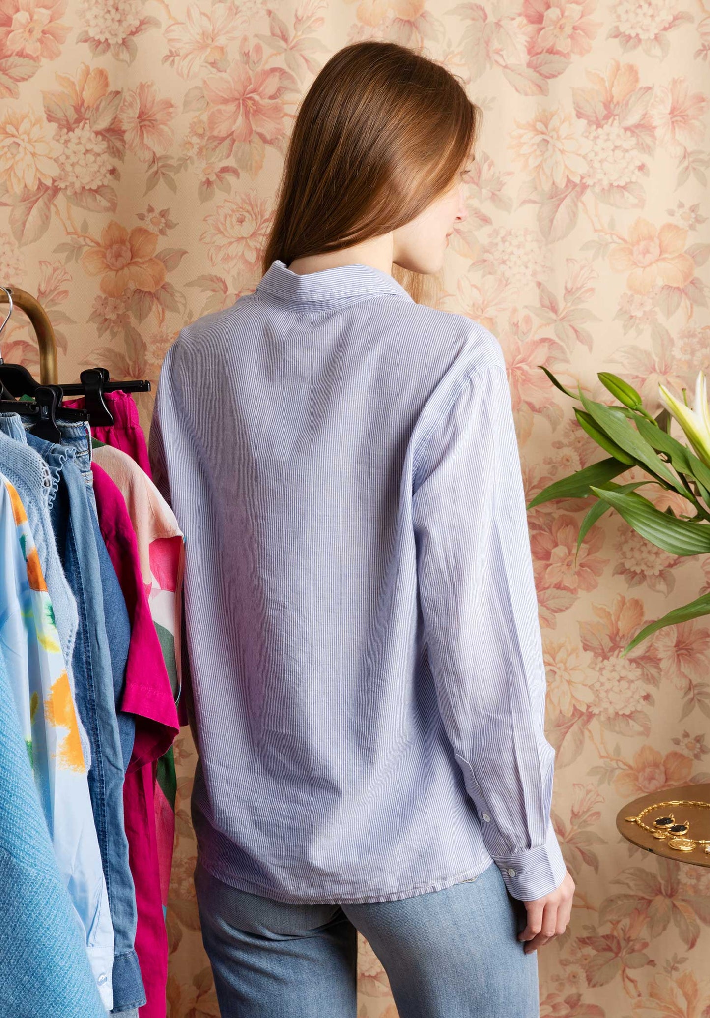 Vanessa Bruno | Striped Cotton Voile Shirt - Boyish Fit Blanc-Bleu