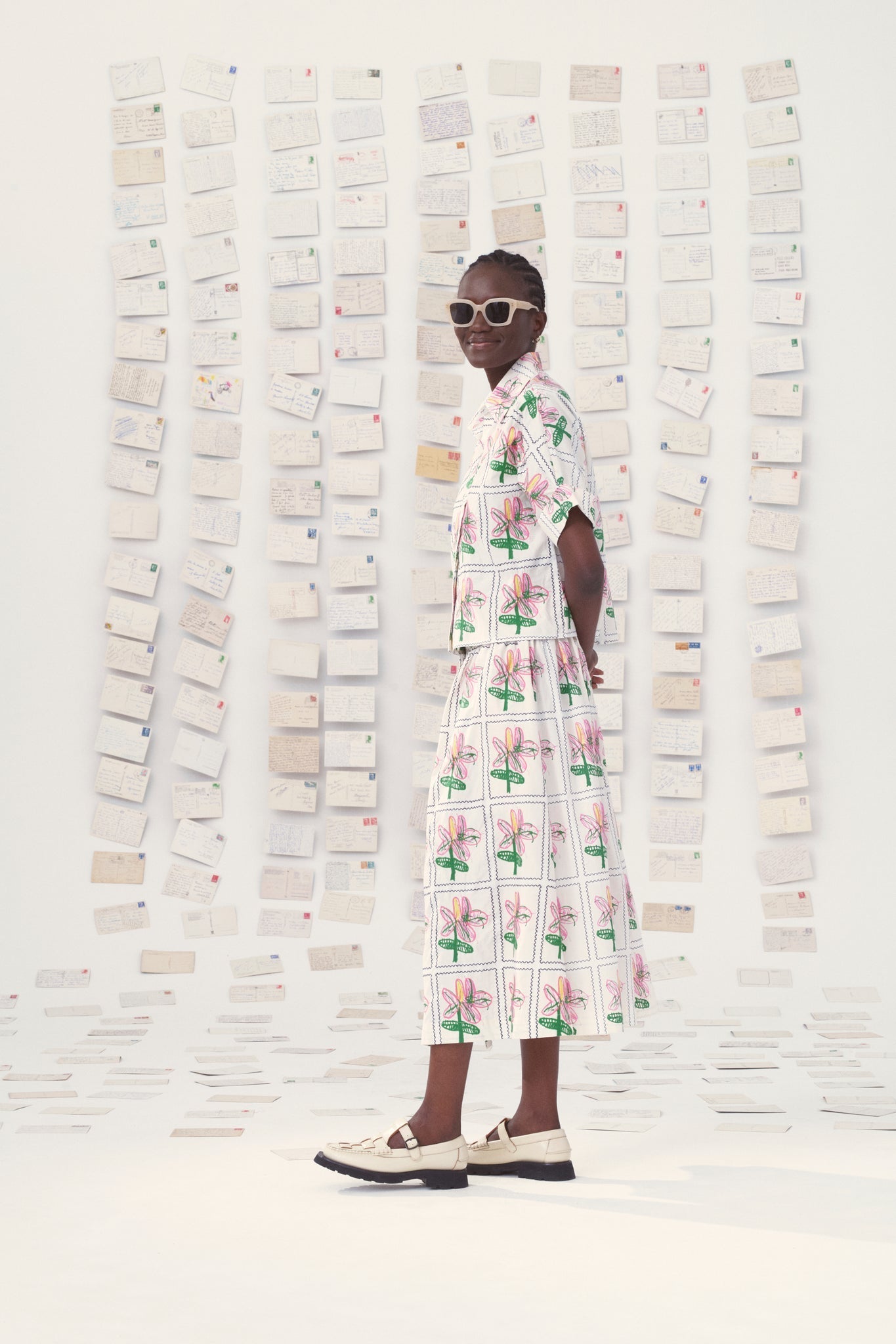 Mii | Mona Embroidered Poplin Skirt Off-White