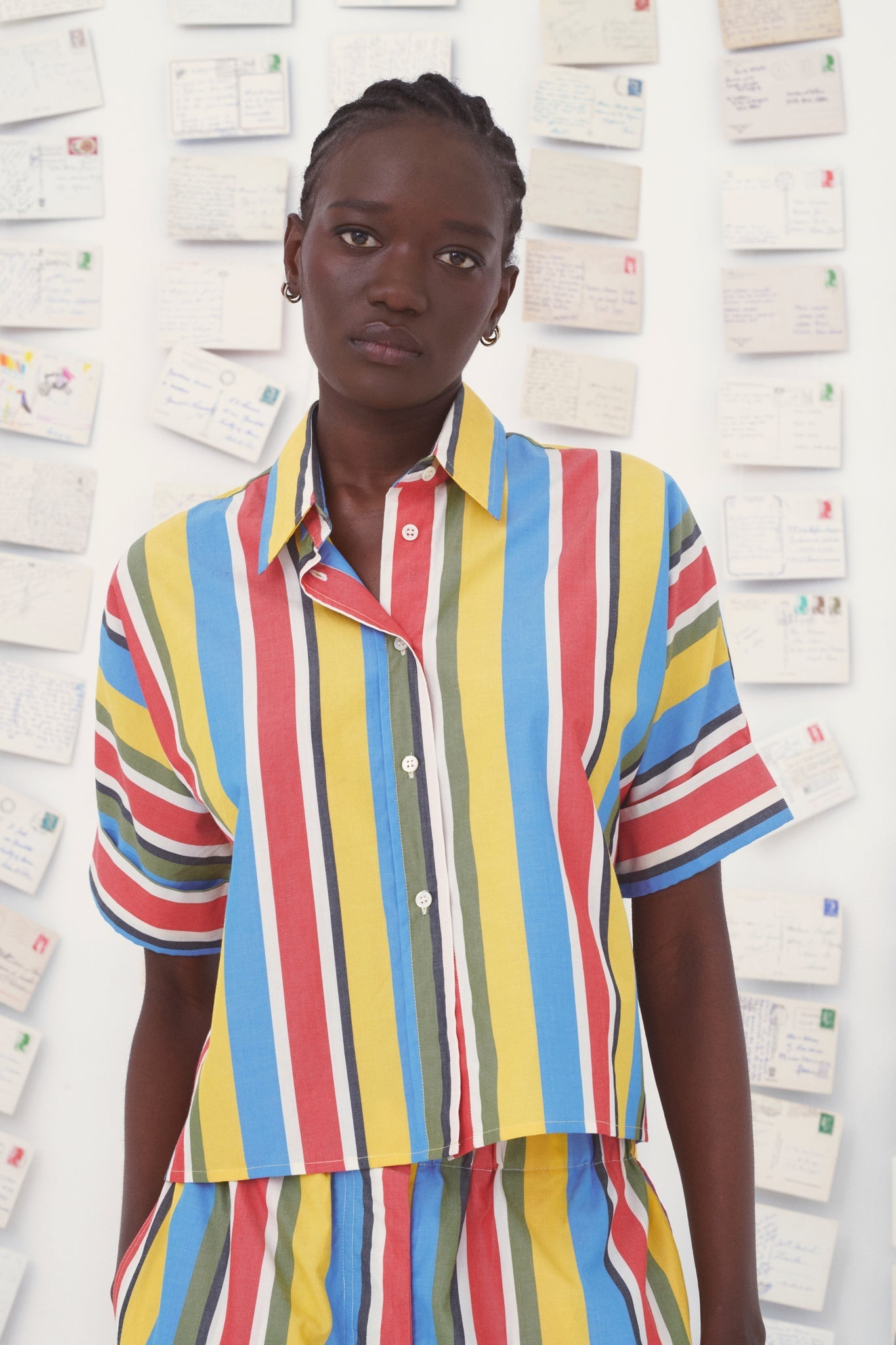 Mii | Alba Stripe Cotton Poplin Shirt Multi