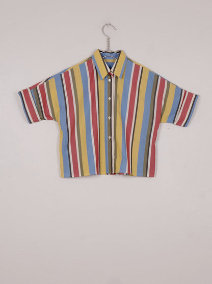 Mii | Alba Stripe Cotton Poplin Shirt Multi