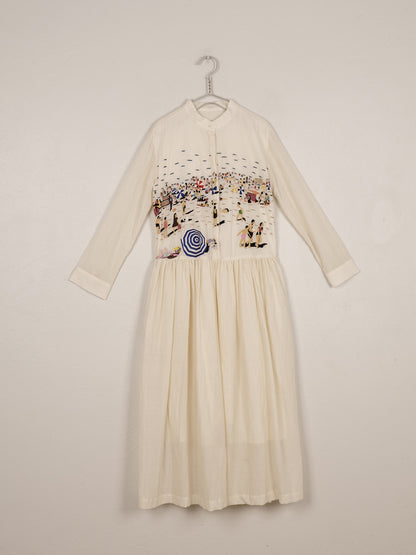 Mii | Handwoven Khadi Cotton Tara Maxi Dress - Natural
