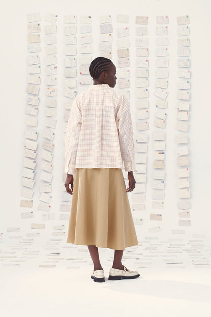 Mii | Greta Marguerite Shirt - Hand-Embroidered Cotton Poplin Multi