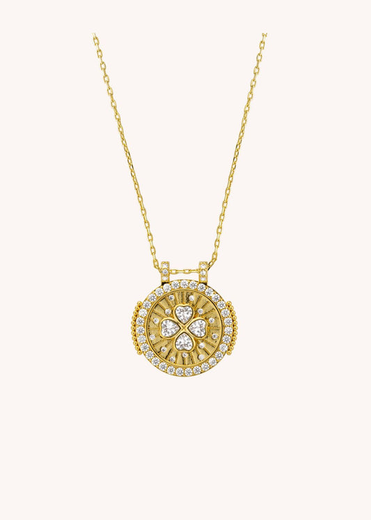 Necklace Trefle Boho Co-288g Gold