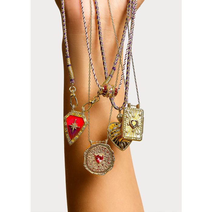 Necklace Ruby Heart Me Co-309g Gold