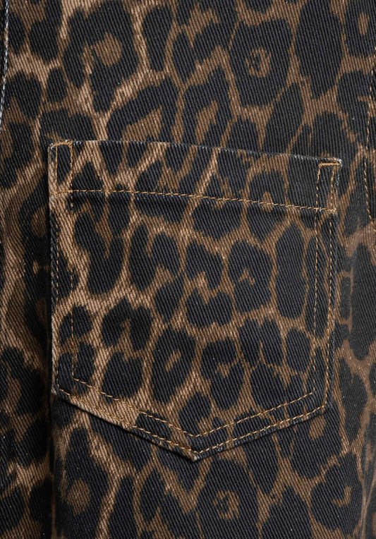 Denim Dress Milpa Leopard