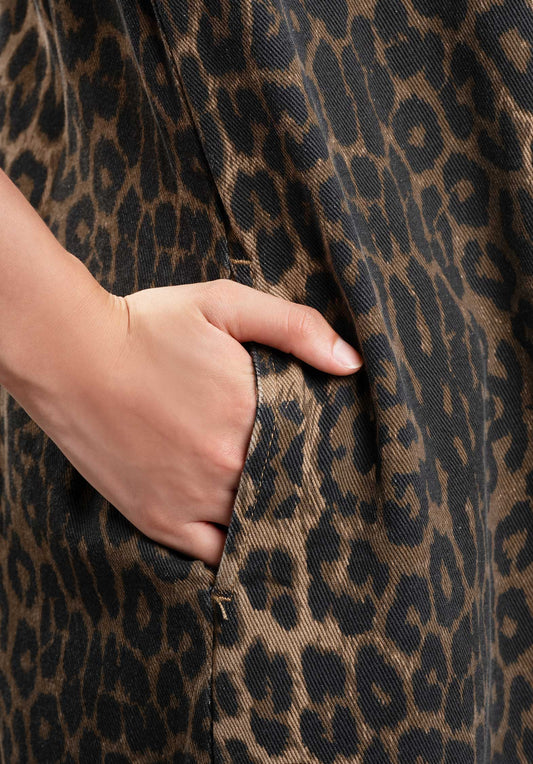Denim Dress Milpa Leopard