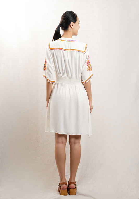 Dress 46-05973-w Osso Ecru