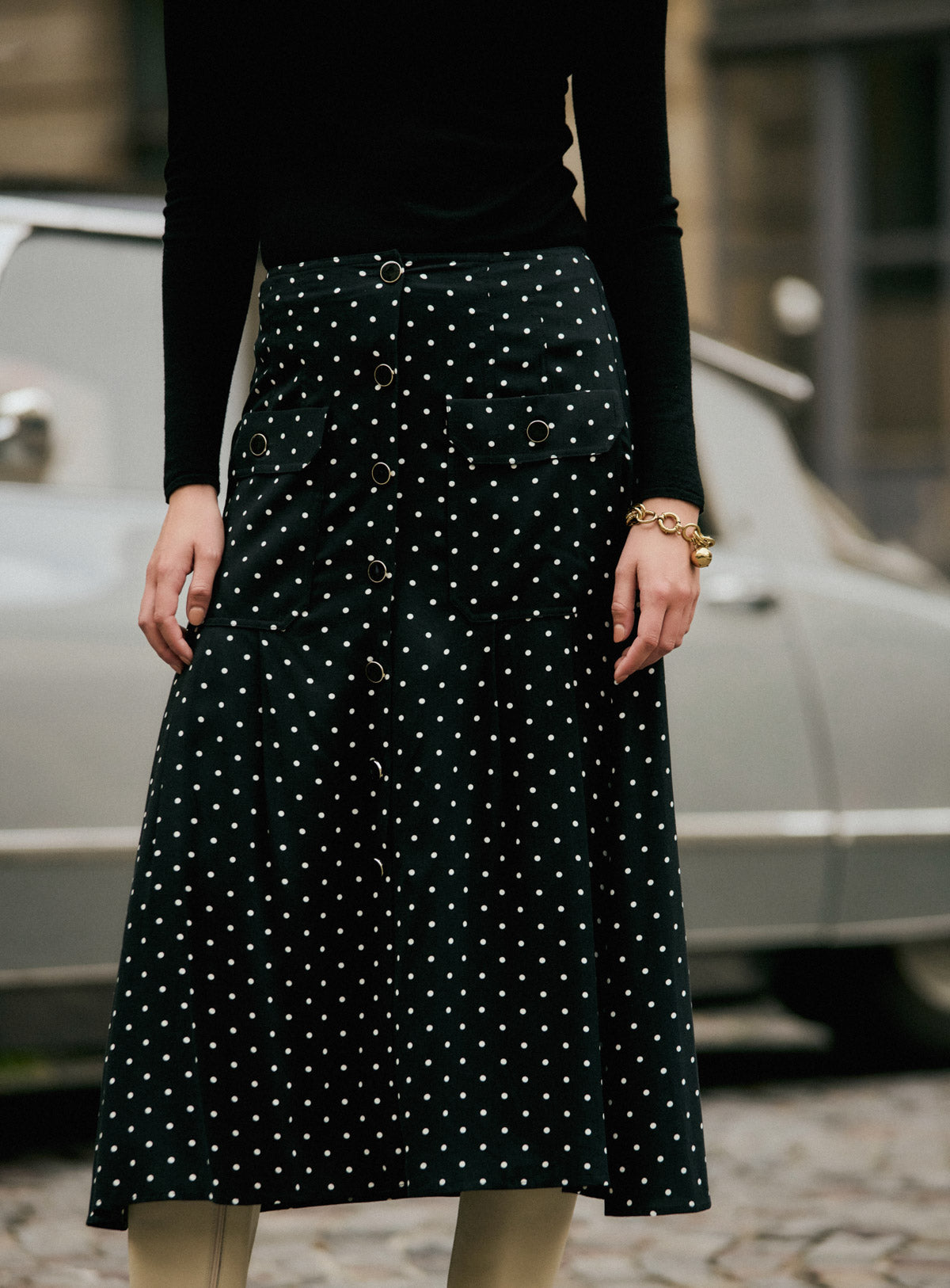 Skirt 225jazz 225jazz Pois Noir