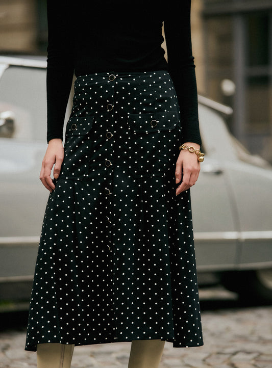 Skirt 225jazz 225jazz Pois Noir