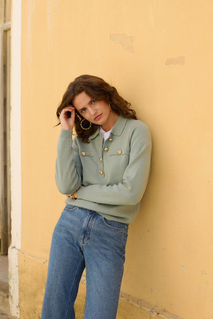 Pullover 225m 225macha Celadon