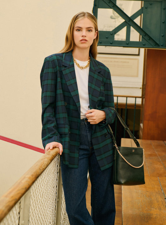 Jacket 225oun 225ouna Check Navy