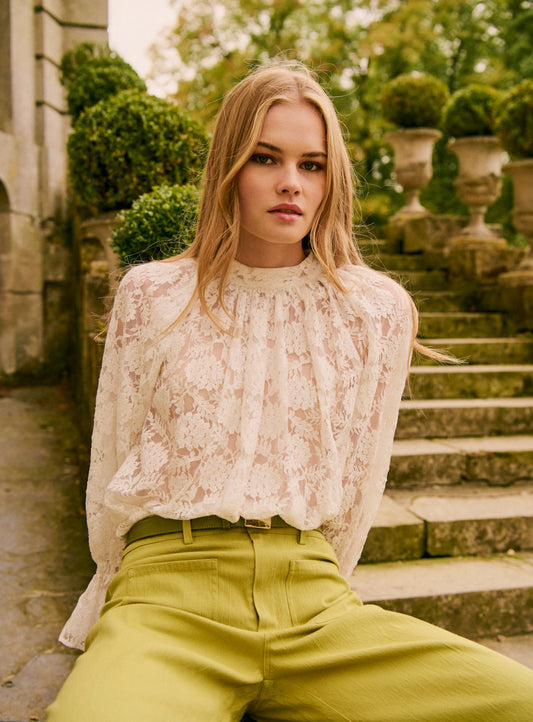 Petite Mendigote | Camilia Lace Blouse - Ecru