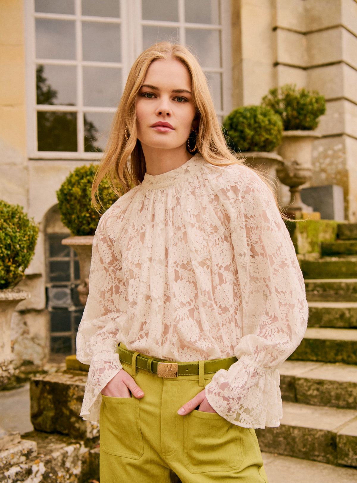 Petite Mendigote | Camilia Lace Blouse - Ecru