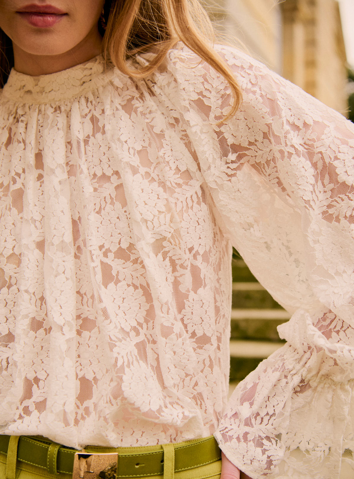 Petite Mendigote | Camilia Lace Blouse - Ecru