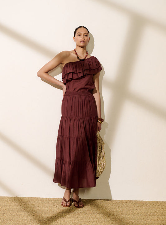 Skirt Jill Uni 126 Brown