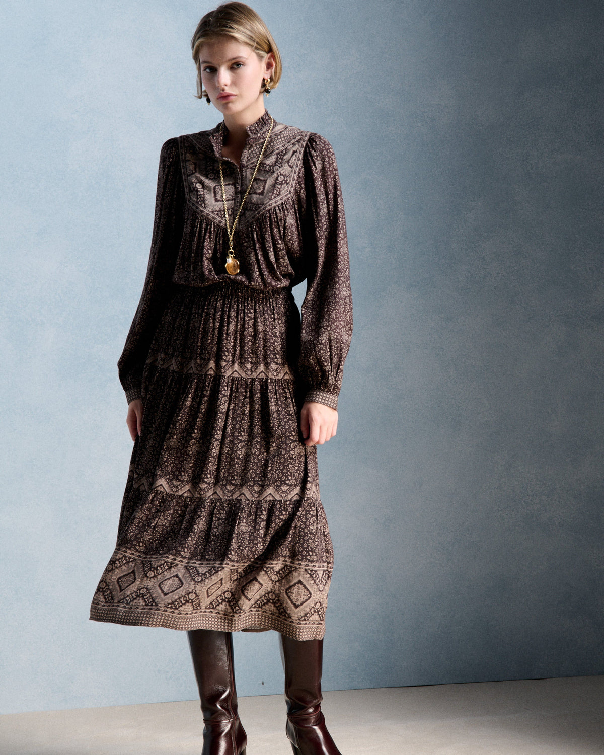 Petite Mendigote | Joseline Skirt - e Viscose Chocolat