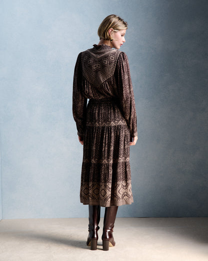 Petite Mendigote | Joseline Skirt - e Viscose Chocolat