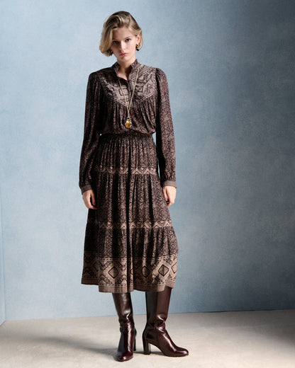 Petite Mendigote | Joseline Skirt - e Viscose Chocolat