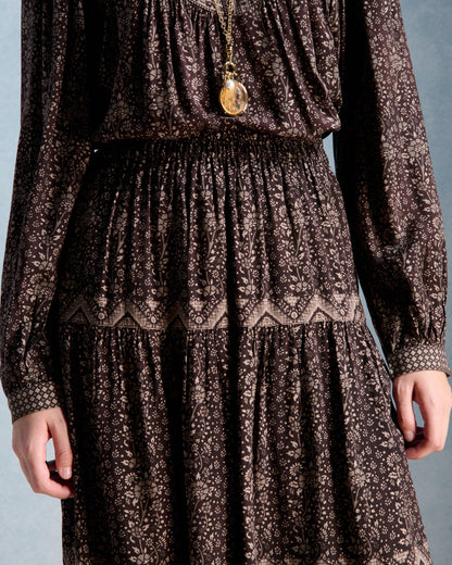 Petite Mendigote | Joseline Skirt - e Viscose Chocolat