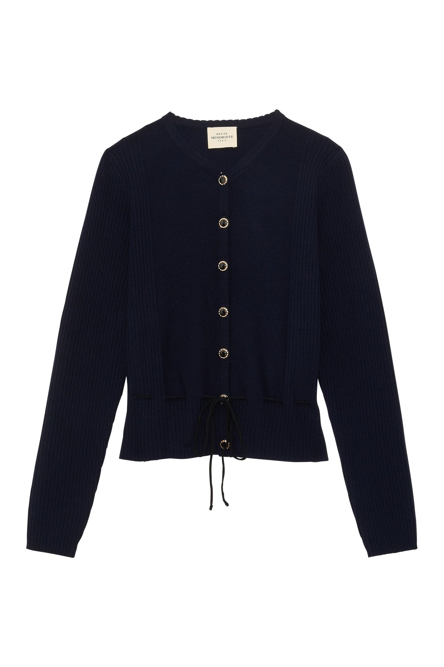 Petite Mendigote | Lea Merino Wool Cardigan - Navy