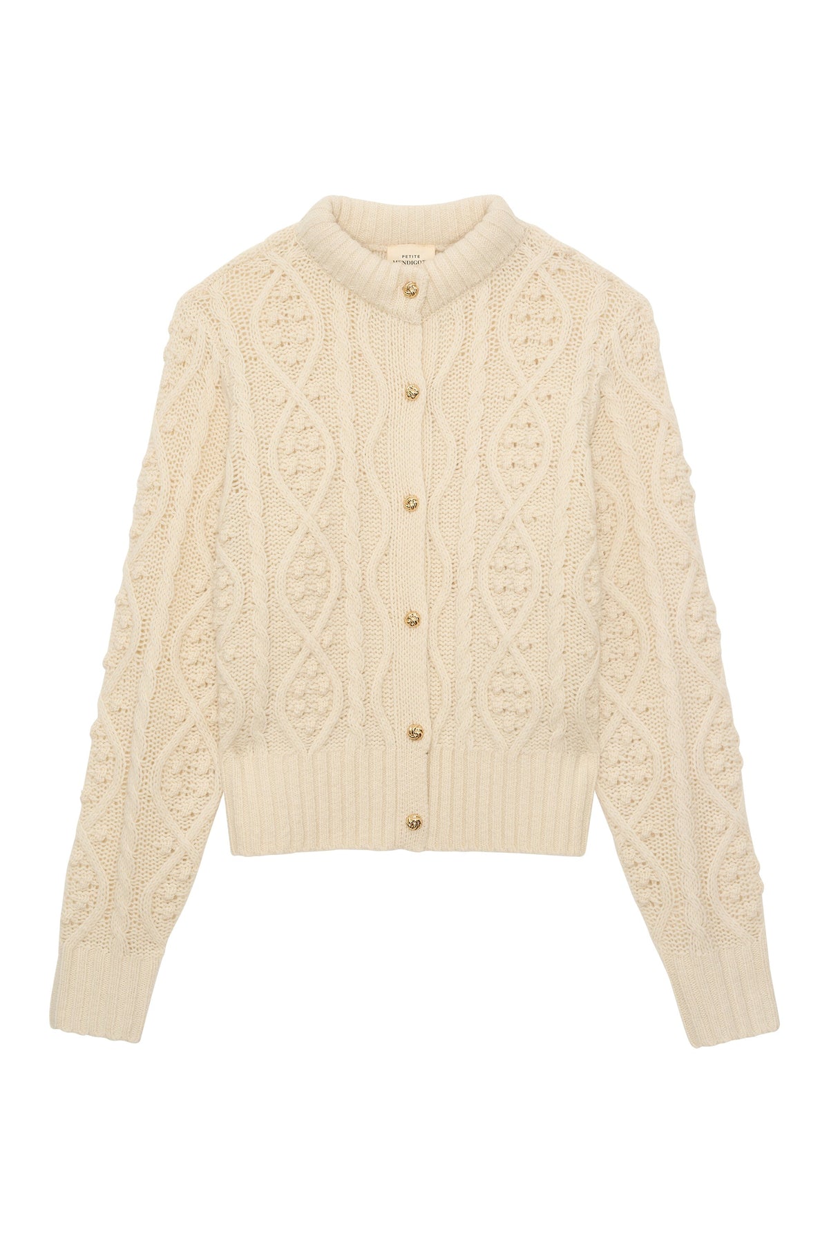 Petite Mendigote | Marcus Cardigan - Ecru Twisted Front