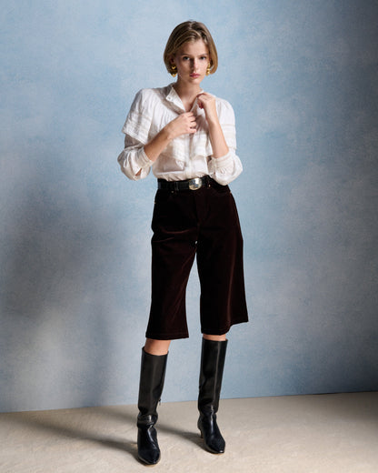 Petite Mendigote | Milady Blouse - Ecru Ruffle