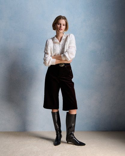 Petite Mendigote | Milady Blouse - Ecru Ruffle