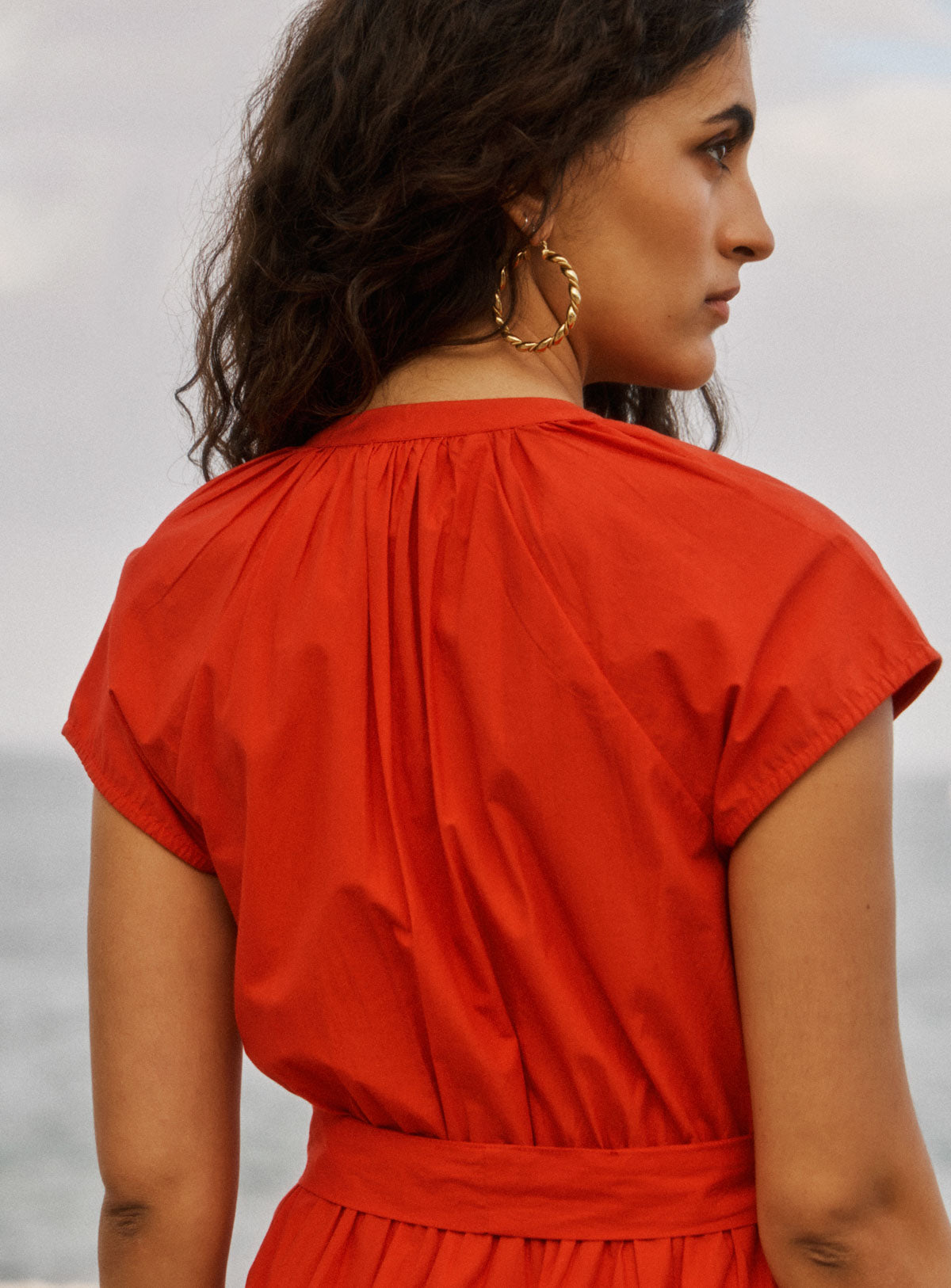 Petite Mendigote | Rachel 126 Midi Dress - Poppy Red