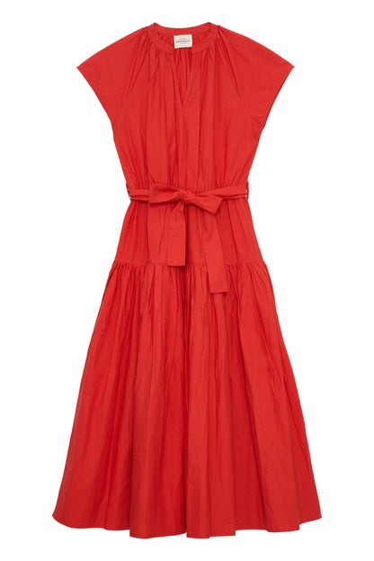 Petite Mendigote | Rachel 126 Midi Dress - Poppy Red