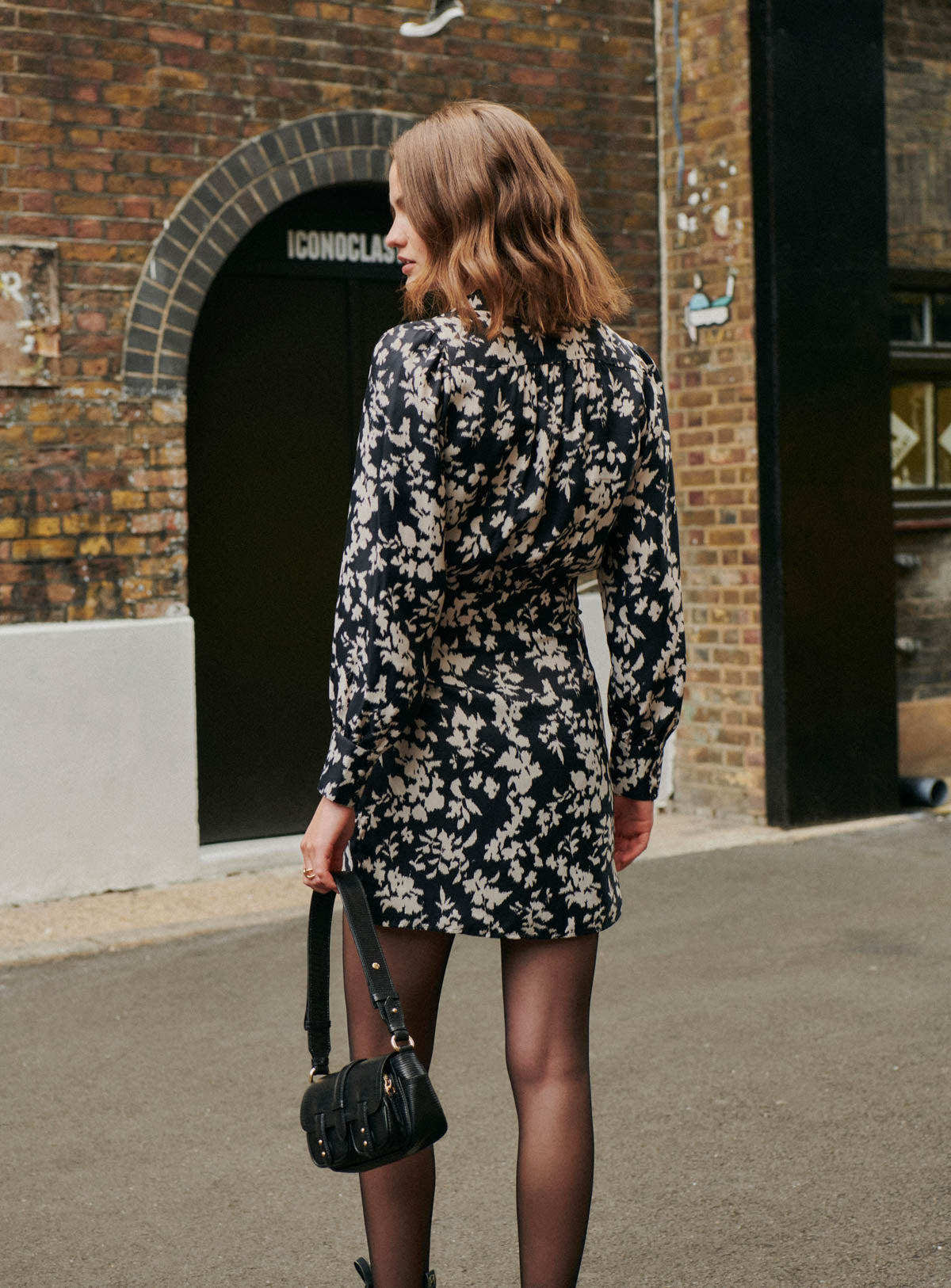 Dress Romance Floral Noir