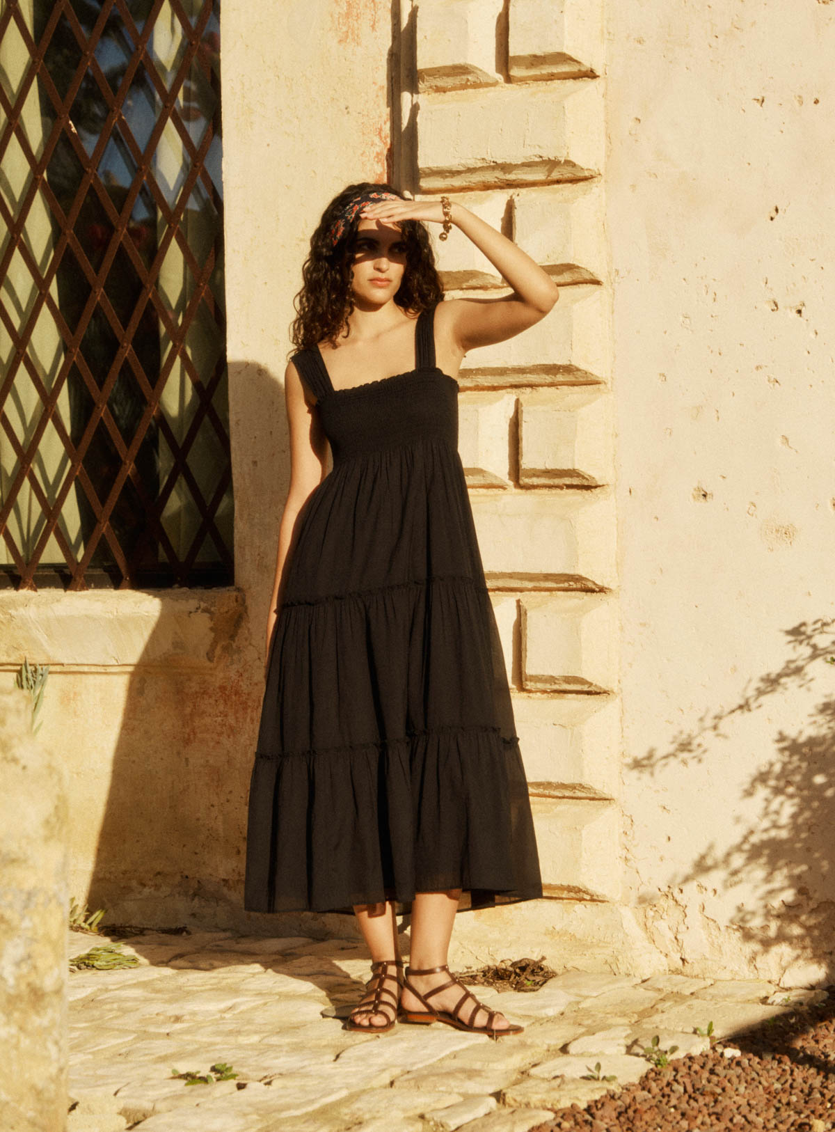 Women's Dress 100% Polyester Woven Satin Crepe - Black