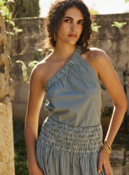 Women's Button-Down Blouse Cotton Poplin - Basilic