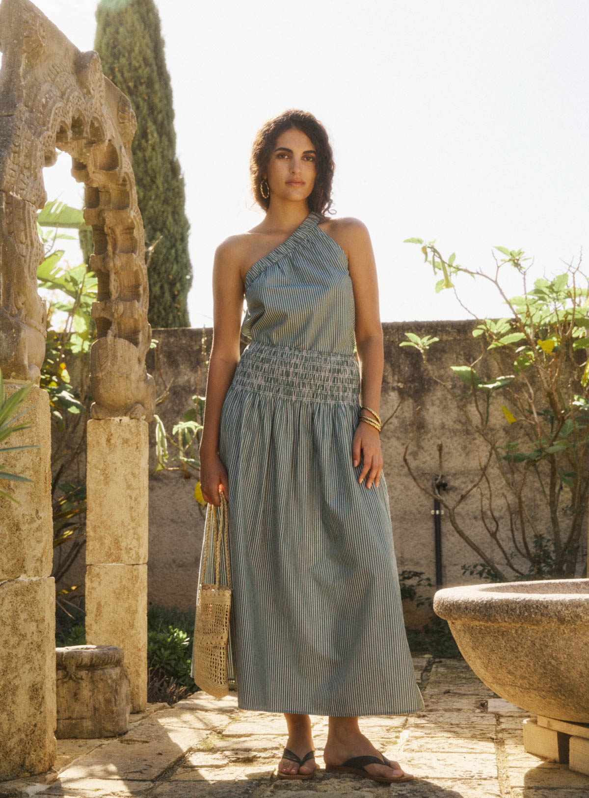 Women's Button-Down Blouse Cotton Poplin - Basilic