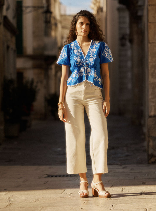 Blouse Trouville Brode Sea