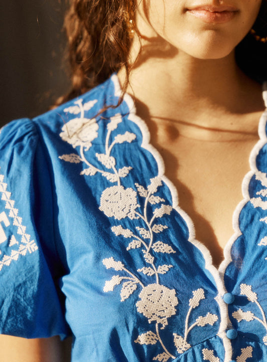 Blouse Trouville Brode Sea