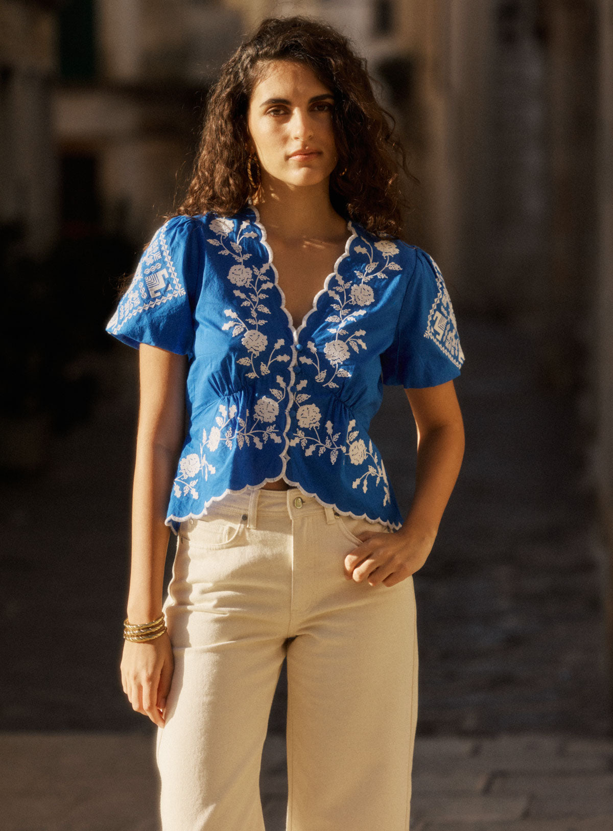 Blouse Trouville Brode Sea