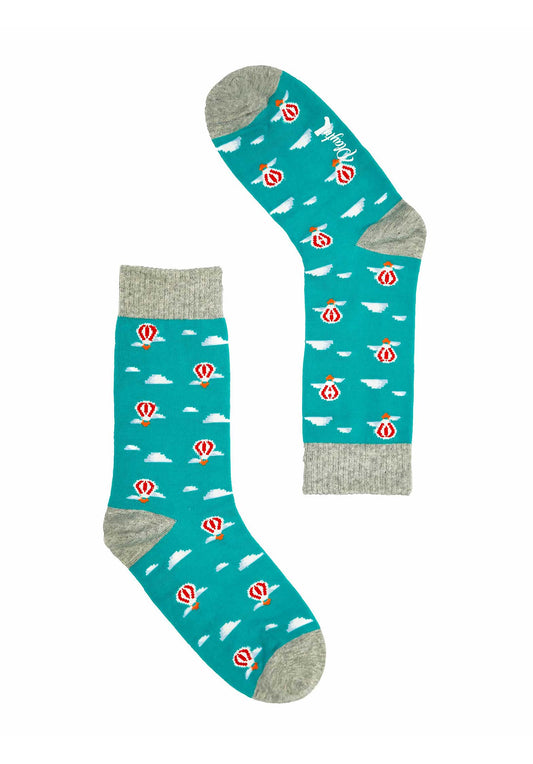 Socks Hot Air Balloon Blue