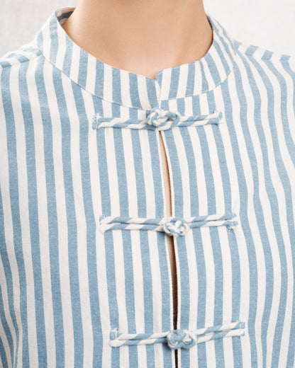Blouse Birdie Shirt Blue-Stripes