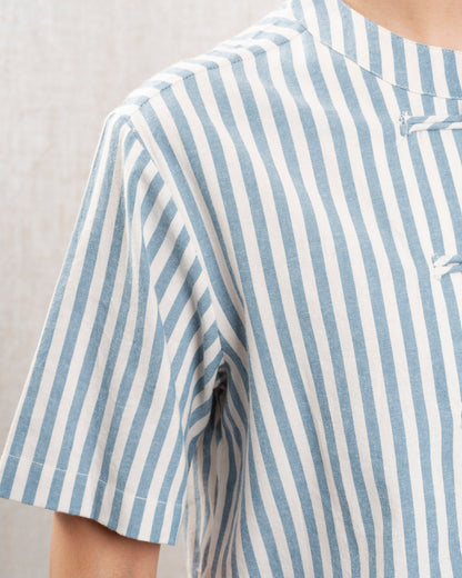 Blouse Birdie Shirt Blue-Stripes