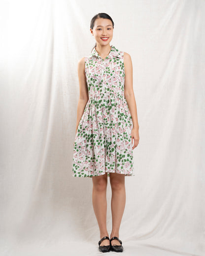 Women's Dress 100% Cotton Poplin - Obsidian Black Kalina