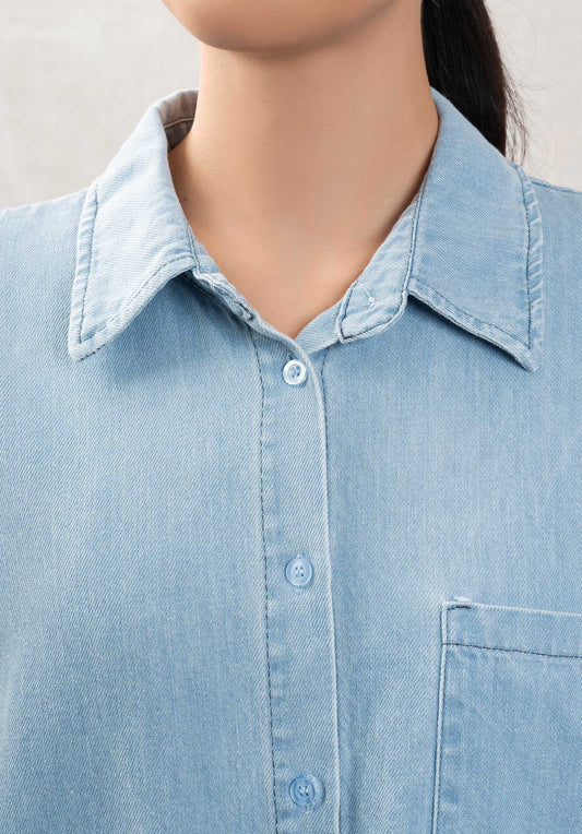 Denim Dress 595 Light-Blue