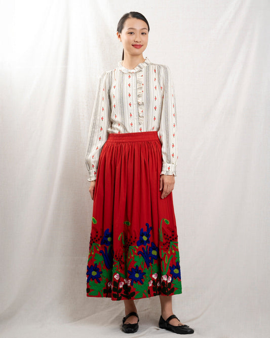 Women's Skirt Knee-Length 100% Polyester - Paradisia