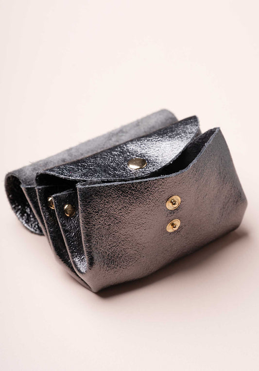 Pouch Lcl42 Accordeon Porte Argente-Fonce