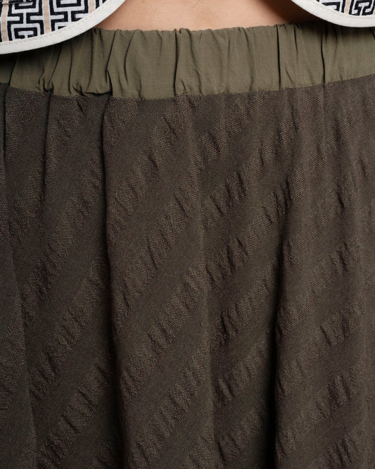 Womens Skirt 100 Percent Cotton Poplin Fabric - Brown