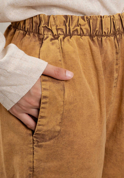 Pants P6276 Mustard-Yellow