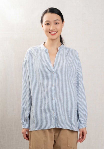 Blouse 90187 Blue