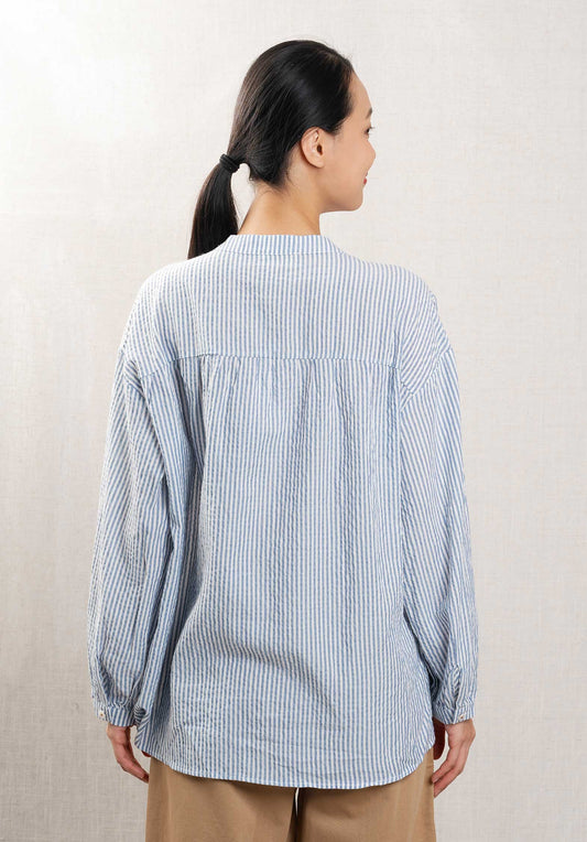 Blouse 90187 Blue