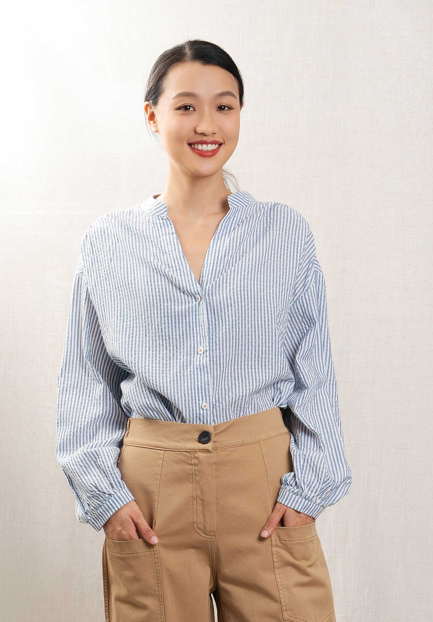 Blouse 90187 Blue