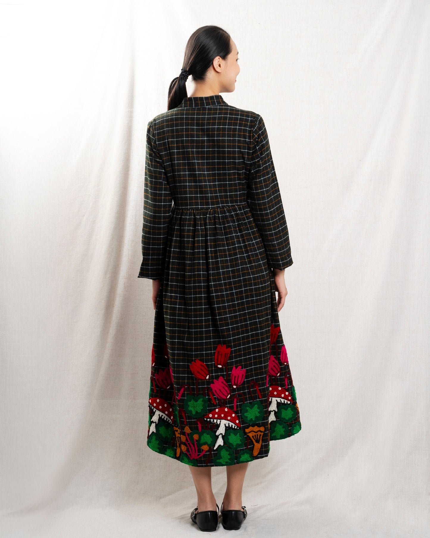 Women Dress Pre-Washed Italian Cotton Poplin - Cuore-Di-Bosco