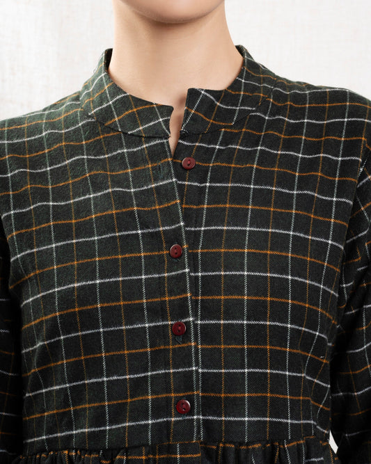 Women Dress Pre-Washed Italian Cotton Poplin - Cuore-Di-Bosco